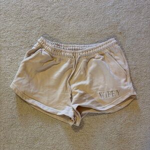 Women's Six stories Wifey Cream Shorts